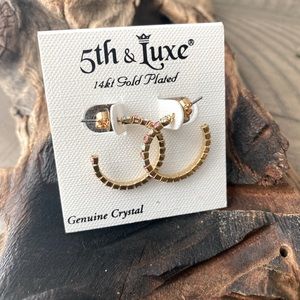 Set of 2 | Gold Plated Earrings | Spartina 449 and 5th & Lusk | Free Shipping